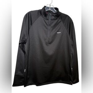 Hind Men's Black Performance 1/4 zip Pullover Jacket Small NWT